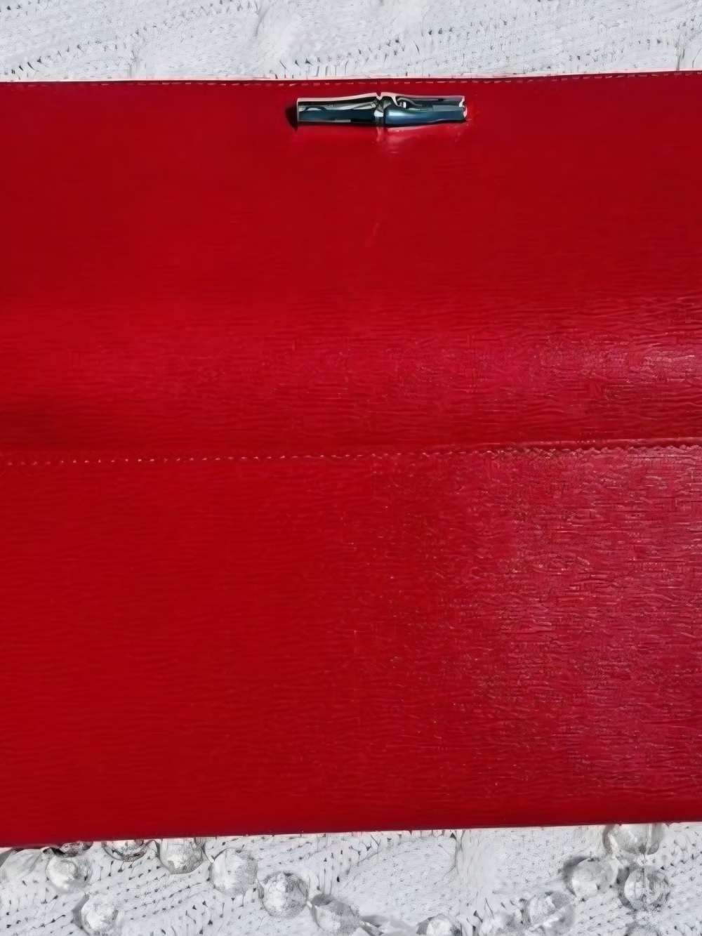 Longchamp. Dark Pink Roseau Wallet. - Picture 3 of 5